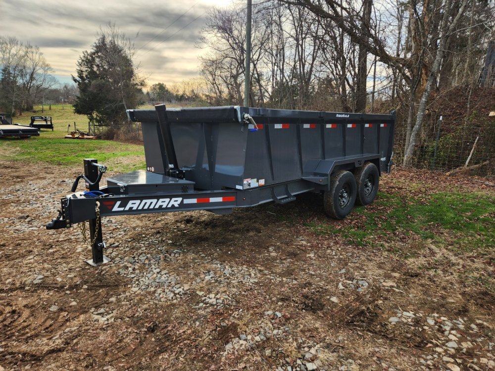 2027 Lamar 7x14 14k Telescopic Dump w/ 36" Sides
