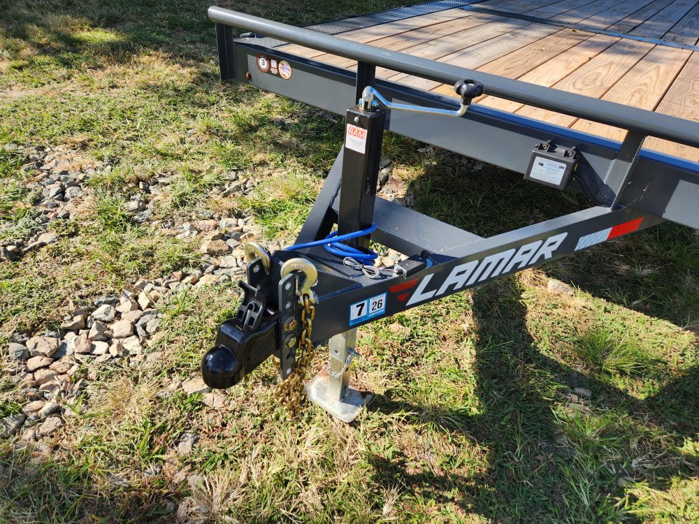 2025 Lamar Trailers 102X24 10k Car Hauler w/ Drive Over Fenders and Rear Support Stands