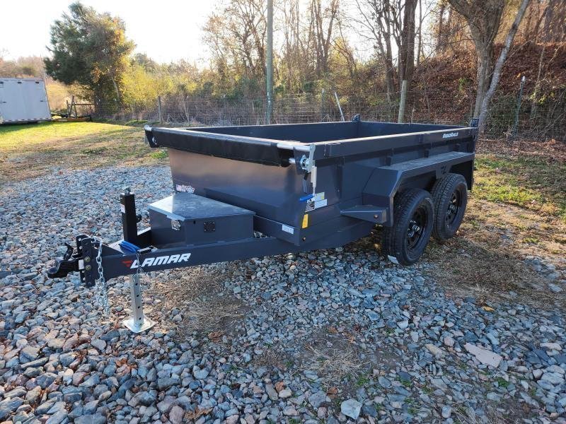 2026 Lamar 5X10 7K Mini Dump W/ Spreader Gate and 18" Sides