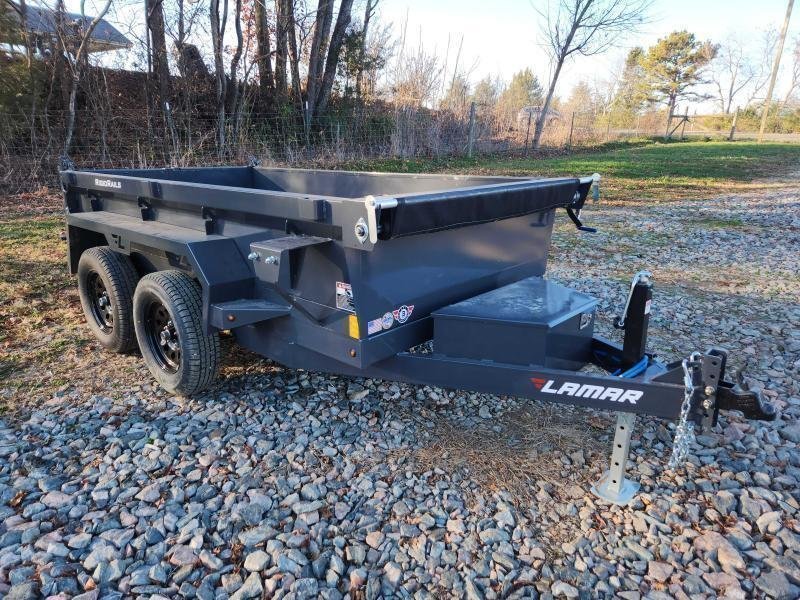 2026 Lamar 5X10 7K Mini Dump W/ Spreader Gate and 18" Sides