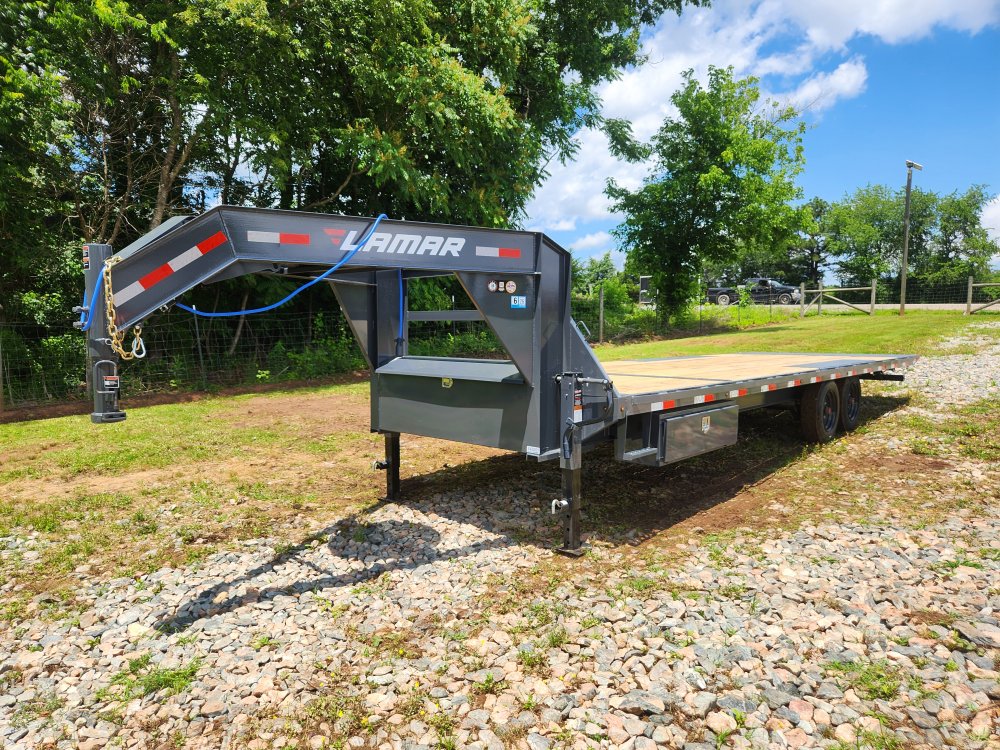 2025 Lamar 102x26 16k Gooseneck Deckover Tilt
