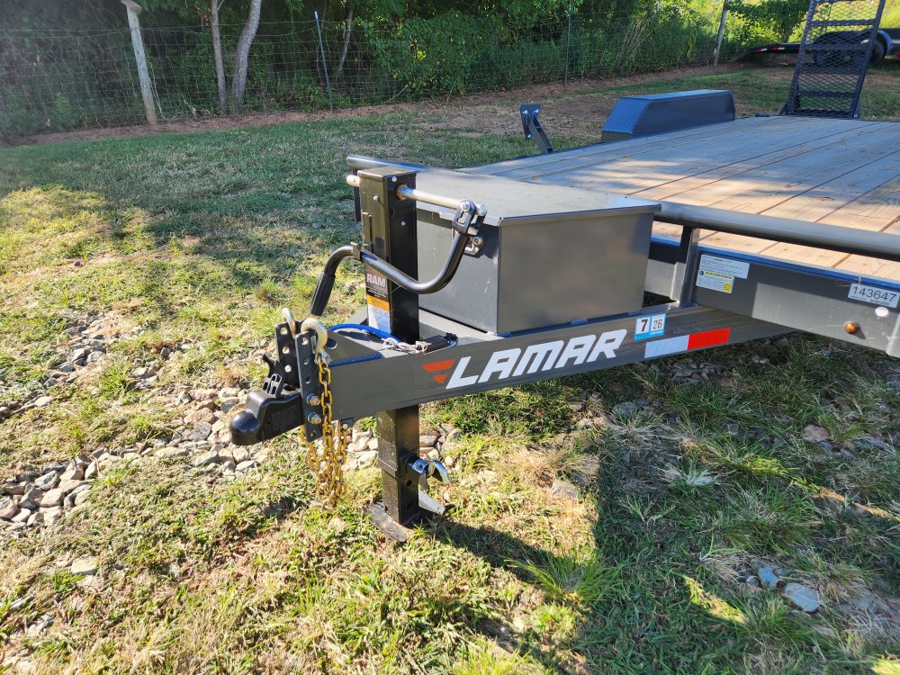 2025 Lamar 83x18 16k Equipment Hauler w/ Toolbox and Stand-Up Ramps
