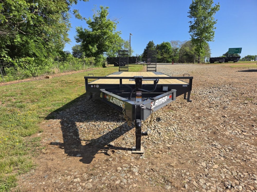 2027 Lamar 102X24 14K Deckover w/ Stand-Up Ramps
