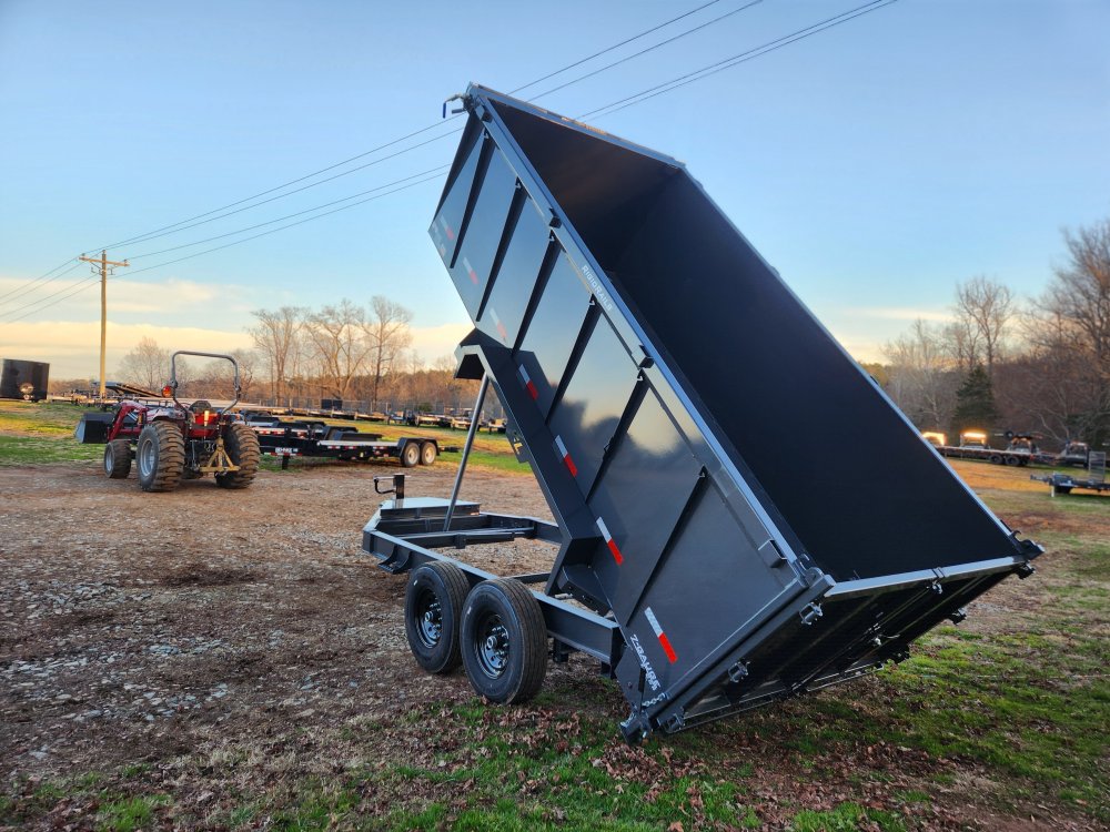 2026 Lamar 7x14 14k Telescopic Dump w/ Upgraded Tires and 48" Sides