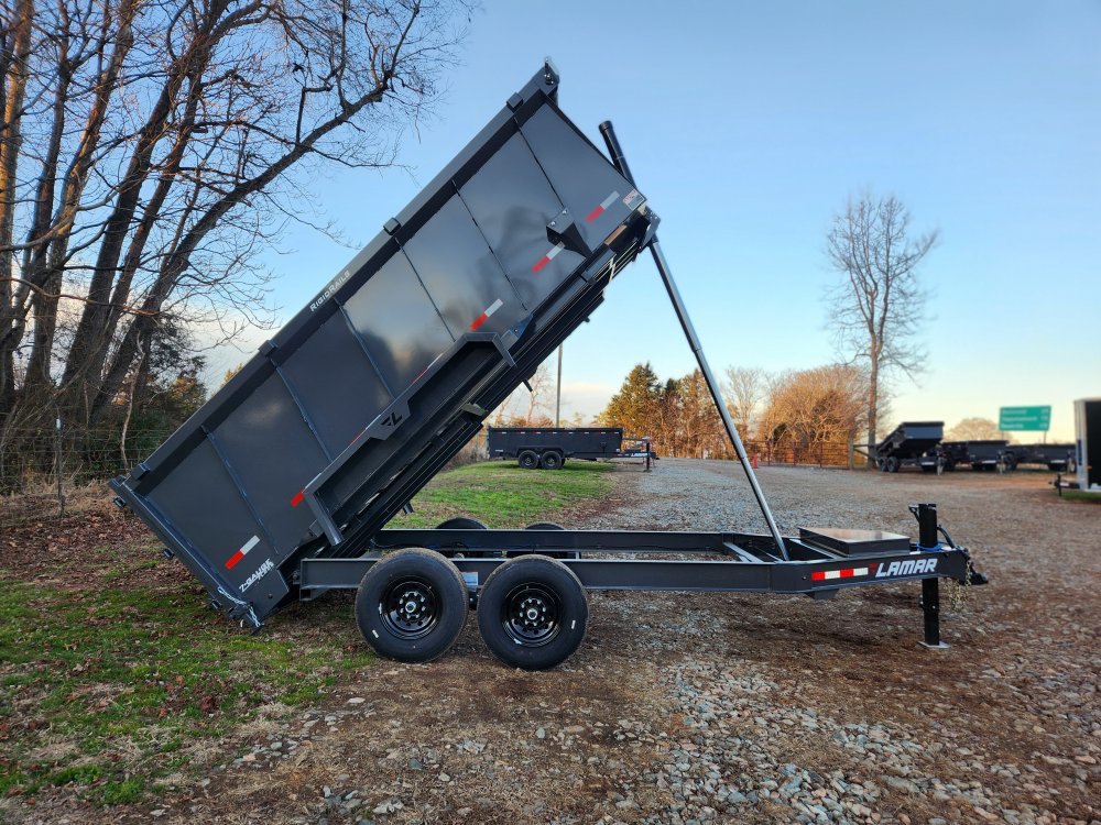 2026 Lamar 7x14 14k Telescopic Dump w/ Upgraded Tires and 48" Sides