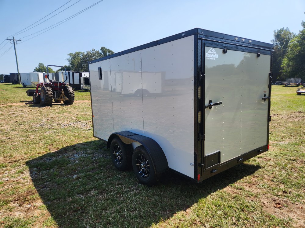 2026 Rock Solid Cargo 7x12 7k w/ Blackout Package and Polycore Metal Upgrade