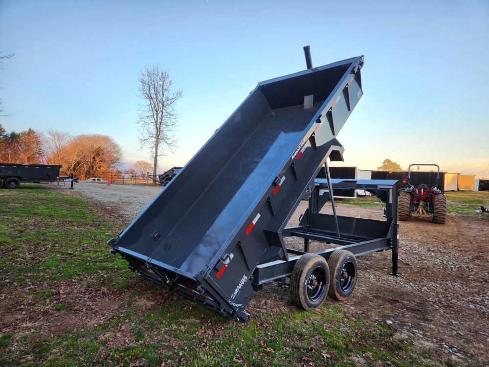 2026 Lamar 7x14 16k Gooseneck Telescopic Dump w/ Spare Tire and 24" Sides