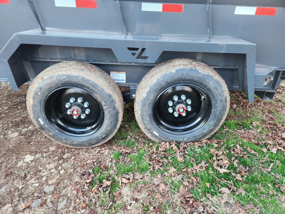 2026 Lamar 7x14 16k Gooseneck Telescopic Dump w/ Spare Tire and 24" Sides