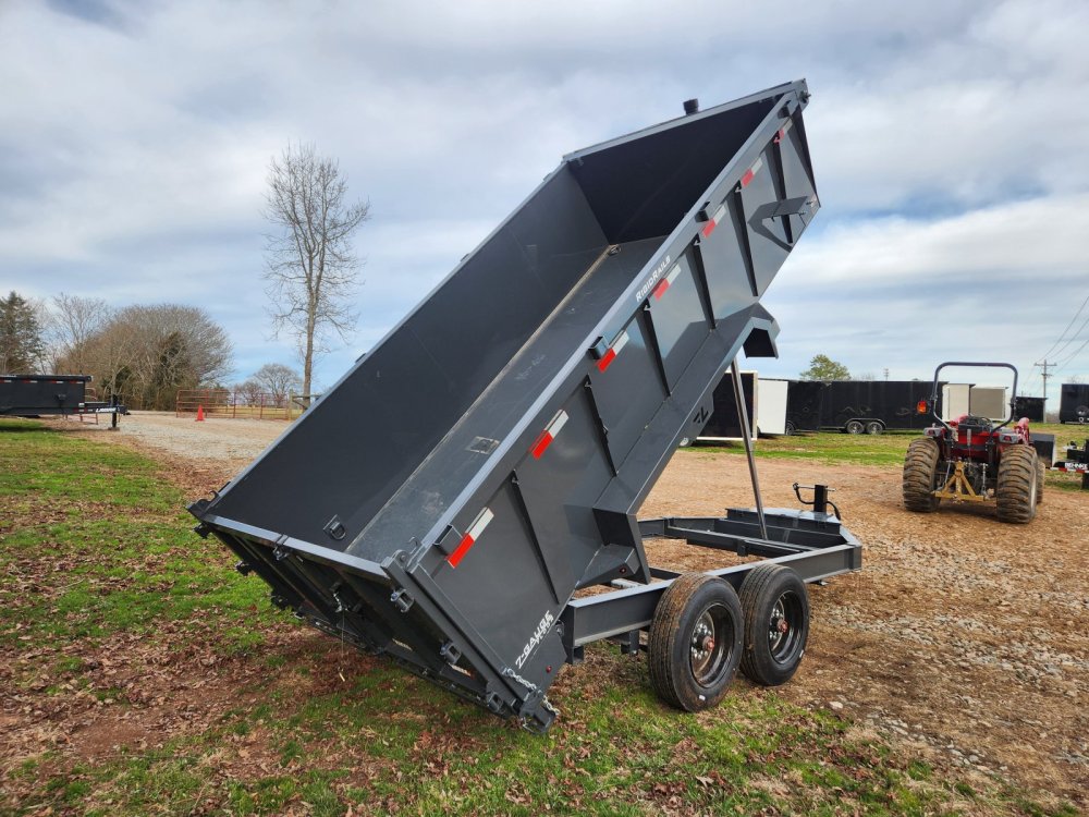 2026 Lamar 7x14 16k Telescopic Dump w/ 2 Batteries, Solar Charger and 36" Sides