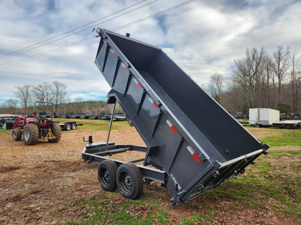 2026 Lamar 7x14 16k Telescopic Dump w/ 2 Batteries, Solar Charger and 36" Sides