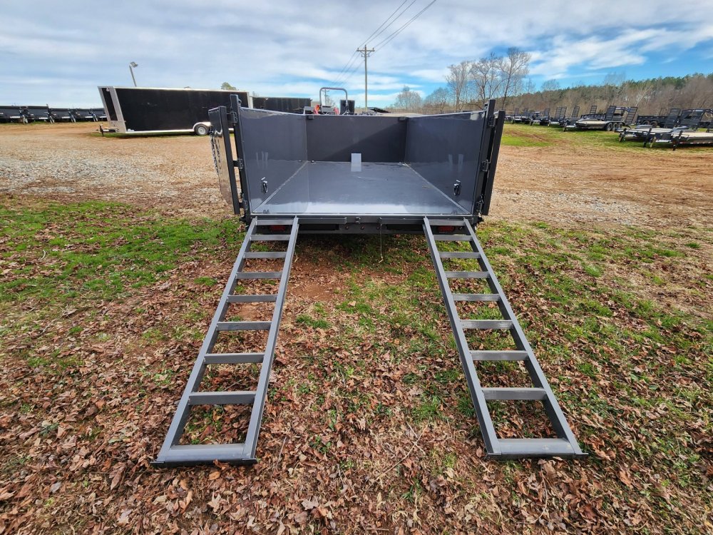 2026 Lamar 7x14 16k Telescopic Dump w/ 2 Batteries, Solar Charger and 36" Sides