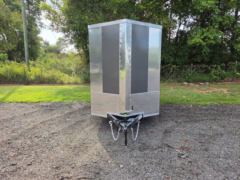 2027 Rock Solid Cargo 6X12 7k Enclosed w/ 7' Interior Height, (.080) Polycore Metal and Semi-Screwle