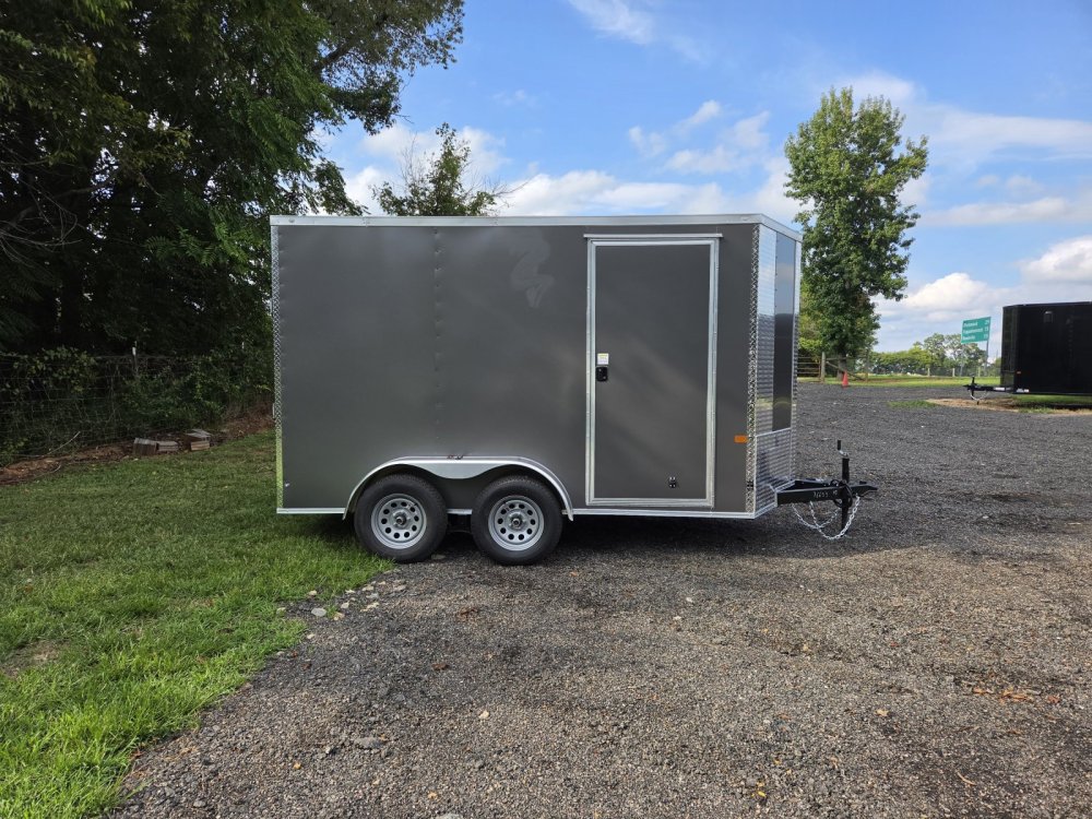 2027 Rock Solid Cargo 6X12 7k Enclosed w/ 7' Interior Height, (.080) Polycore Metal and Semi-Screwle