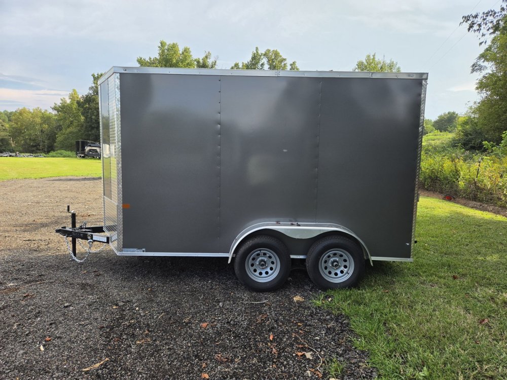 2027 Rock Solid Cargo 6X12 7k Enclosed w/ 7' Interior Height, (.080) Polycore Metal and Semi-Screwle