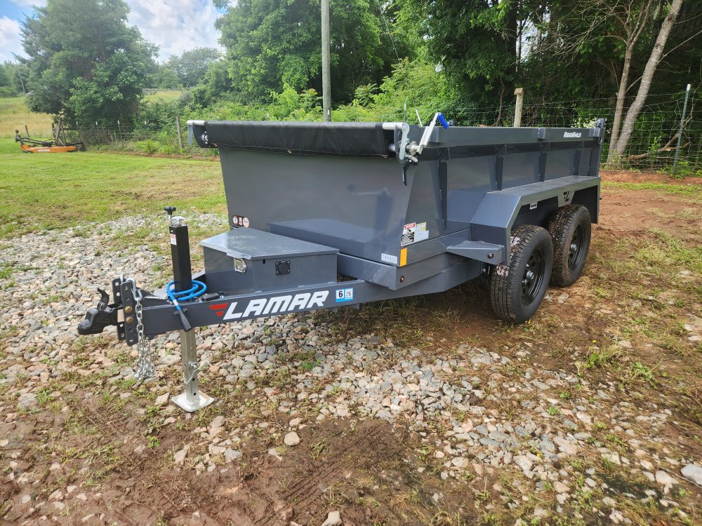 2025 Lamar 5x10 7k Dump w/ Spreader Gate and 24" Sides