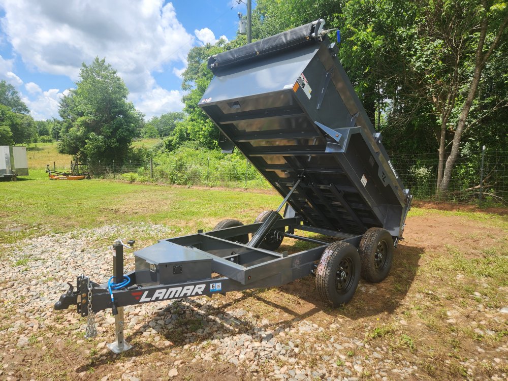 2025 Lamar 5x10 7k Dump w/ Spreader Gate and 24" Sides