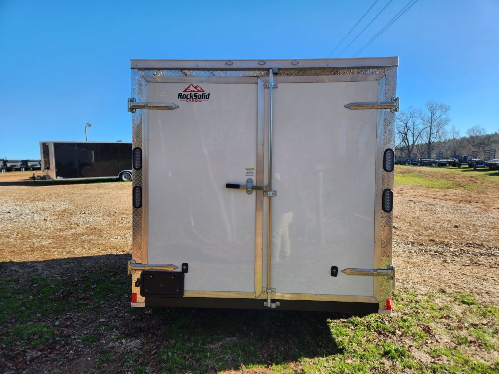 2026 Rock Solid Cargo 7x12 7k Enclosed Trailer w/ Polycore (.080) Metal, Semi-Screwless Upgrade and 