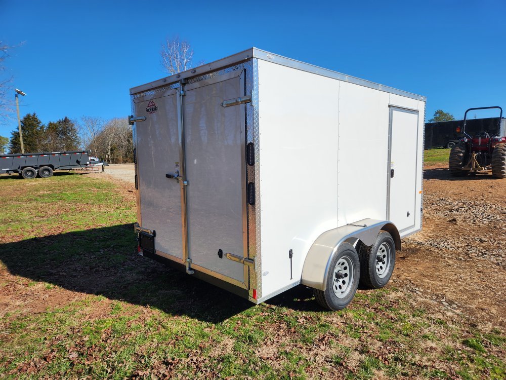 2026 Rock Solid Cargo 7x12 7k Enclosed Trailer w/ Polycore (.080) Metal, Semi-Screwless Upgrade and 