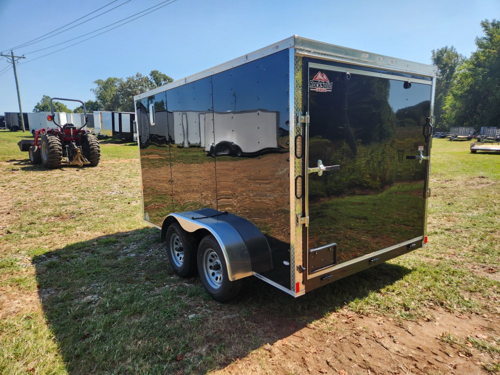 2026 Rock Solid Cargo 7x12 7k Enclosed w/ Polycore Metal Upgrade and Side Vents
