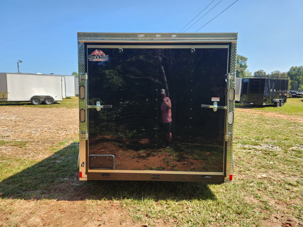 2026 Rock Solid Cargo 7x12 7k Enclosed w/ Polycore Metal Upgrade and Side Vents