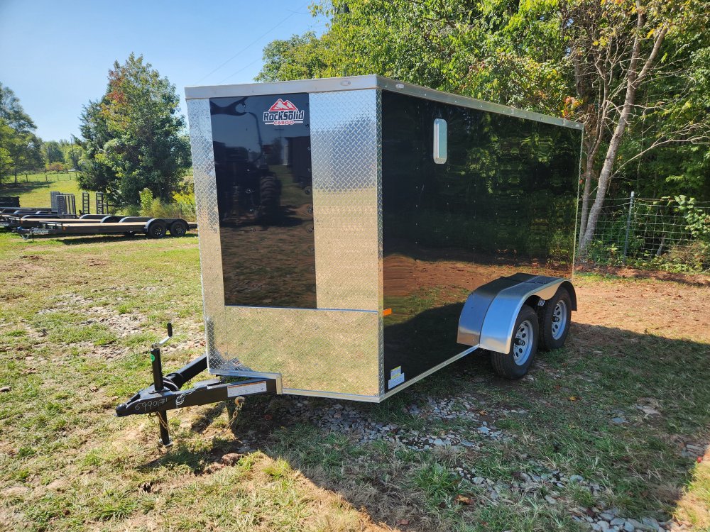 2026 Rock Solid Cargo 7x12 7k Enclosed w/ Polycore Metal Upgrade and Side Vents