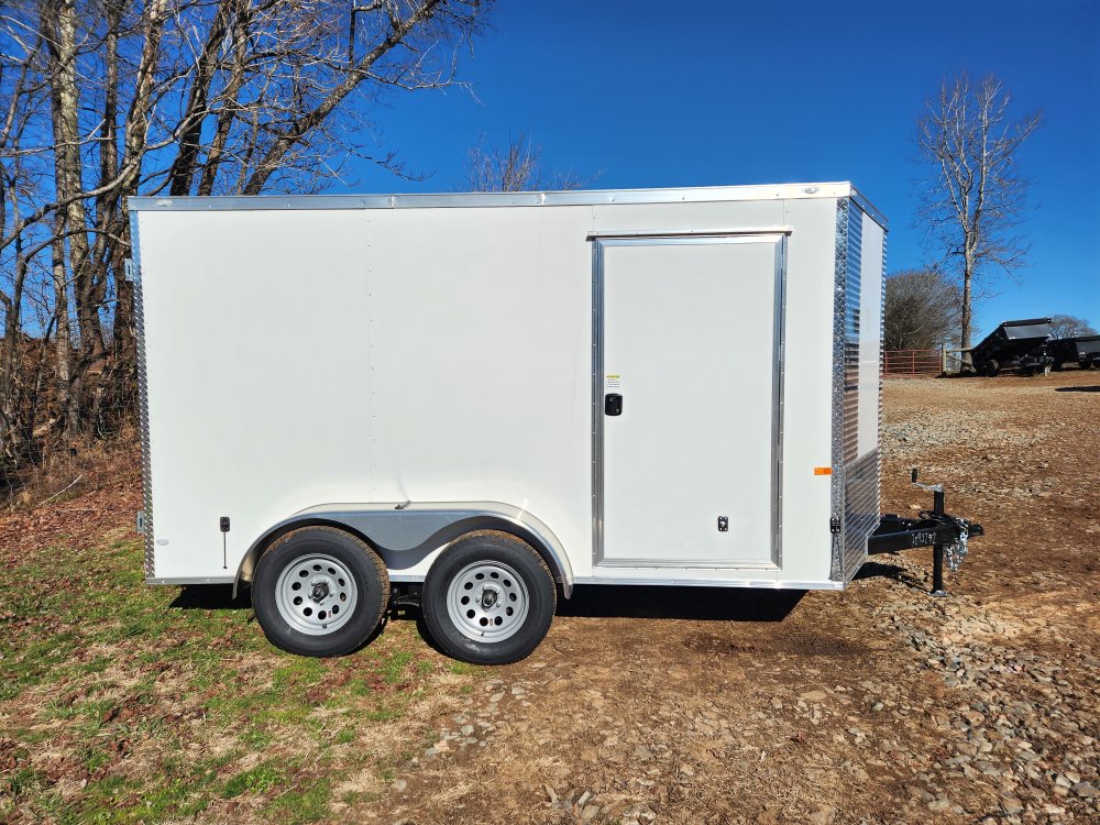2026 Rock Solid Cargo 7x12 7k Enclosed Trailer w/ Polycore (.080) Metal, Semi-Screwless Upgrade and 