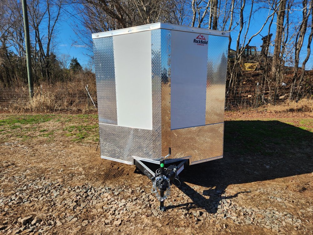 2026 Rock Solid Cargo 7x12 7k Enclosed Trailer w/ Polycore (.080) Metal, Semi-Screwless Upgrade and 