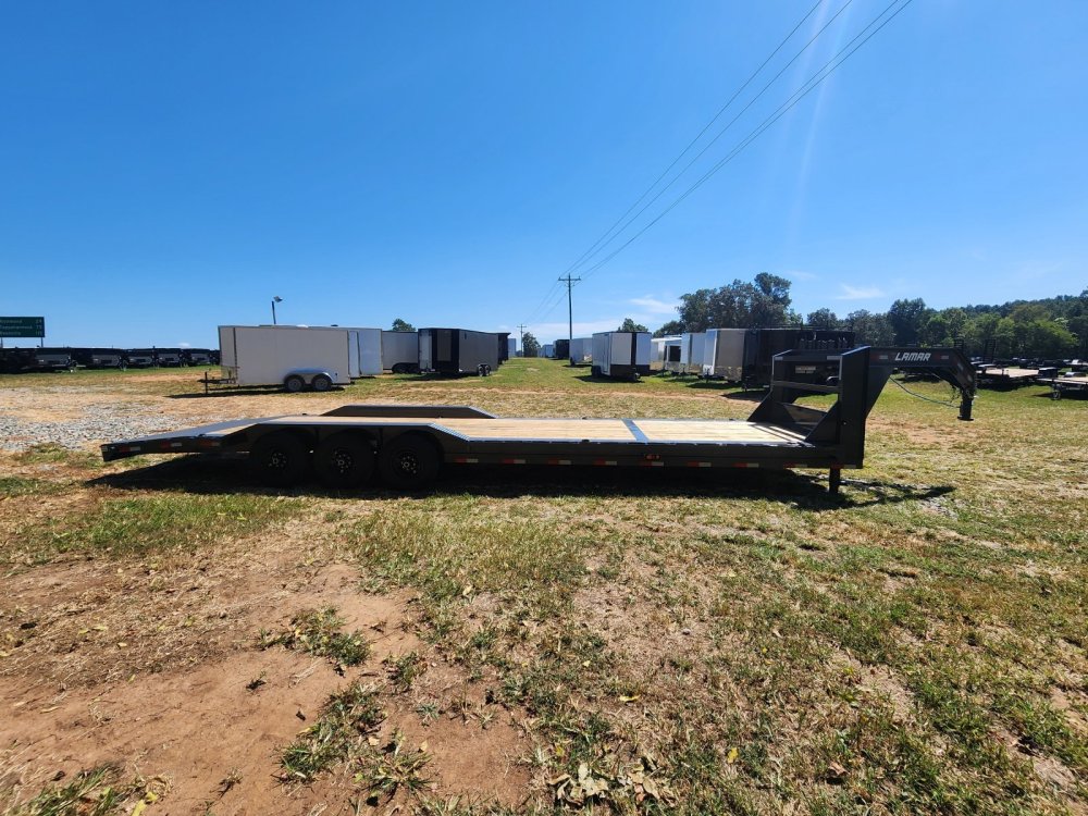 2027 Lamar 102x32 21k Gooseneck Equipment Hauler w/ Slide-In Ramps