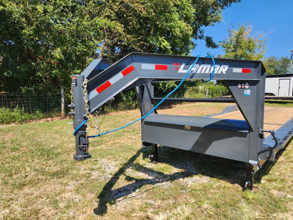 2027 Lamar 102x32 21k Gooseneck Equipment Hauler w/ Slide-In Ramps
