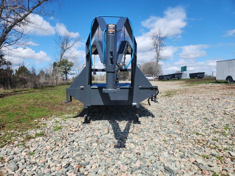 2025 Lamar 102X32 24K Gooseneck Deckover w/ 14 Ply Tires, 6" Raised Neck, Winch Plate, Rhino Ramps a