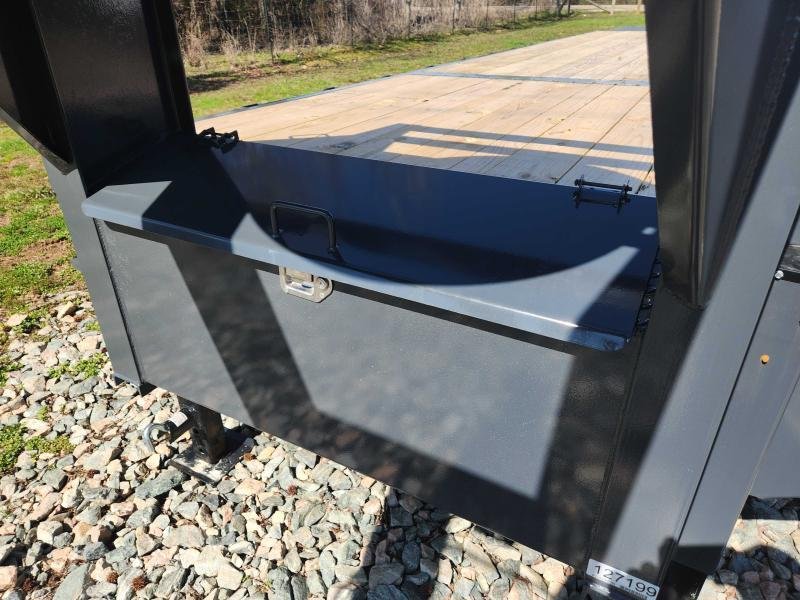 2025 Lamar 102X32 24K Gooseneck Deckover w/ 14 Ply Tires, 6" Raised Neck, Winch Plate, Rhino Ramps a