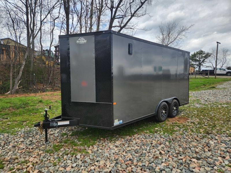 2026 Rock Solid Cargo 8.5x16 7k Enclosed w/ Blackout Special Package, Semi-Screwless Upgrade, Polyco