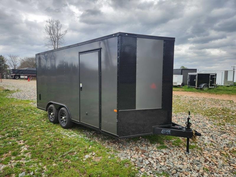 2026 Rock Solid Cargo 8.5x16 7k Enclosed w/ Blackout Special Package, Semi-Screwless Upgrade, Polyco