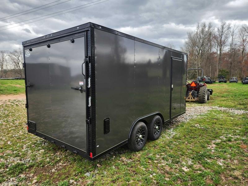 2026 Rock Solid Cargo 8.5x16 7k Enclosed w/ Blackout Special Package, Semi-Screwless Upgrade, Polyco