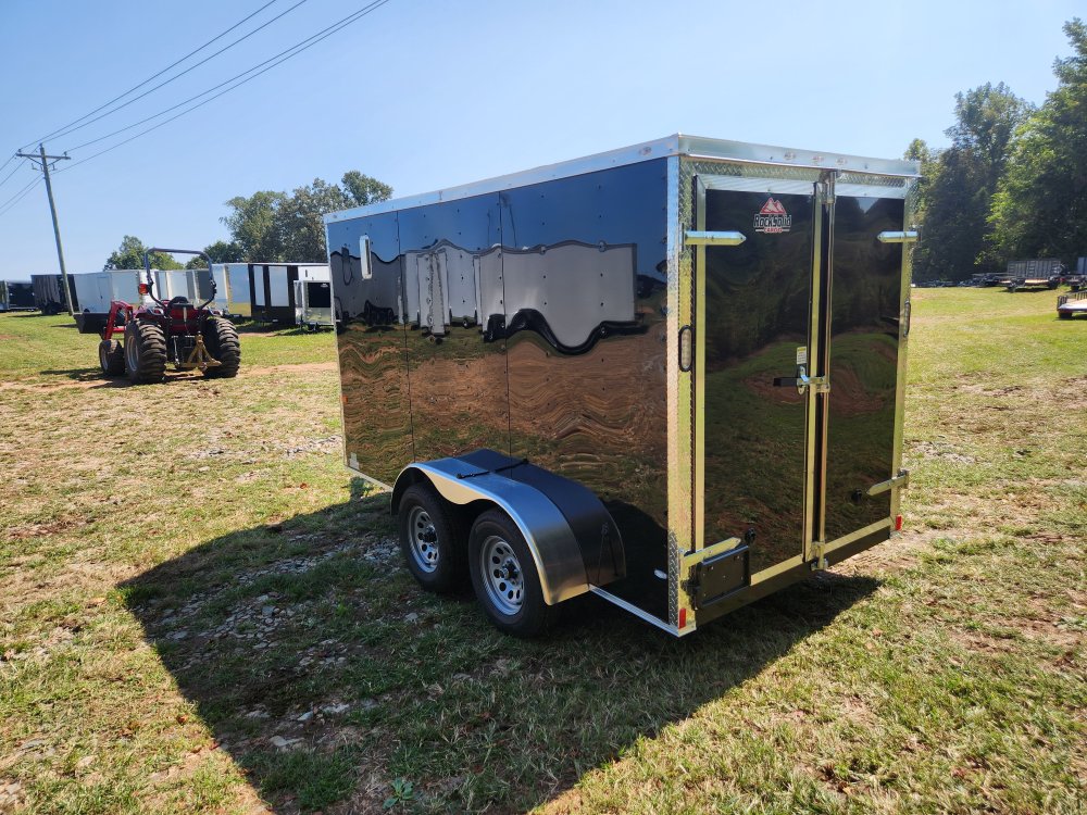 2026 Rock Solid Cargo 6x12 7k Enclosed w/ Barn Doors, Polycore (.080) Metal Upgrade and Side Vents