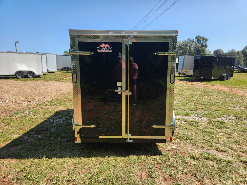2026 Rock Solid Cargo 6x12 7k Enclosed w/ Barn Doors, Polycore (.080) Metal Upgrade and Side Vents