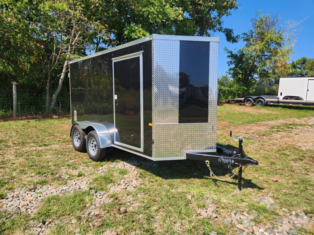 2026 Rock Solid Cargo 6x12 7k Enclosed w/ Barn Doors, Polycore (.080) Metal Upgrade and Side Vents