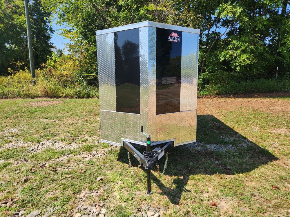 2026 Rock Solid Cargo 6x12 7k Enclosed w/ Barn Doors, Polycore (.080) Metal Upgrade and Side Vents