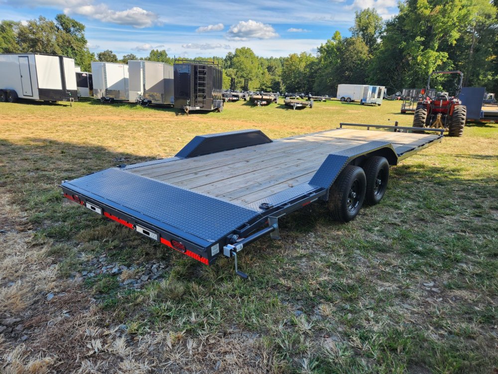 2026 Lamar Trailers 102X24 10k Car Hauler w/ Drive Over Fenders and Rear Support Stands
