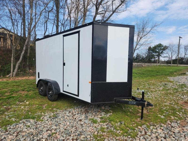 2026 Rock Solid Cargo 7x14 7k Enclosed w/ Blackout Package, 7' Interior, Polycore Metal and Semi-Scr