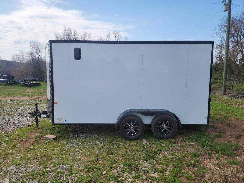 2026 Rock Solid Cargo 7x14 7k Enclosed w/ Blackout Package, 7' Interior, Polycore Metal and Semi-Scr