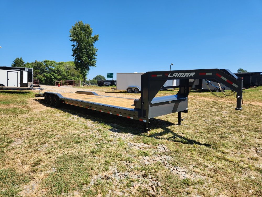 2027 Lamar 102x40 21k Gooseneck Equipment Hauler w/ Slide-In Ramps
