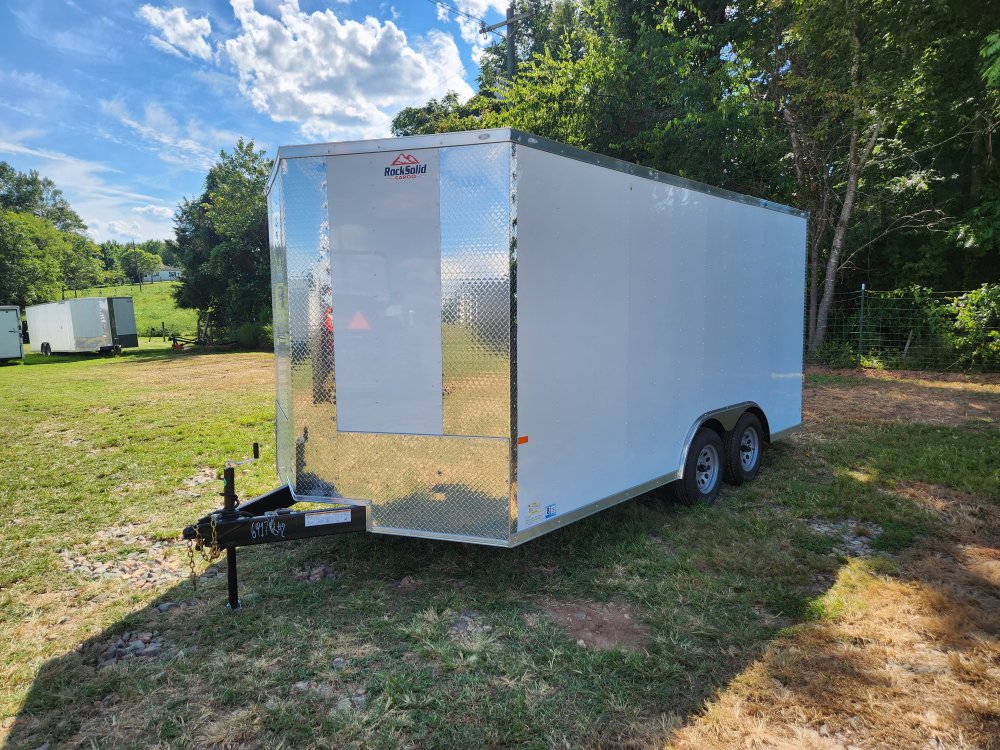 2026 Rock Solid 8.5x16 7k Enclosed w/ Polycore Metal Upgrade and 7' Interior