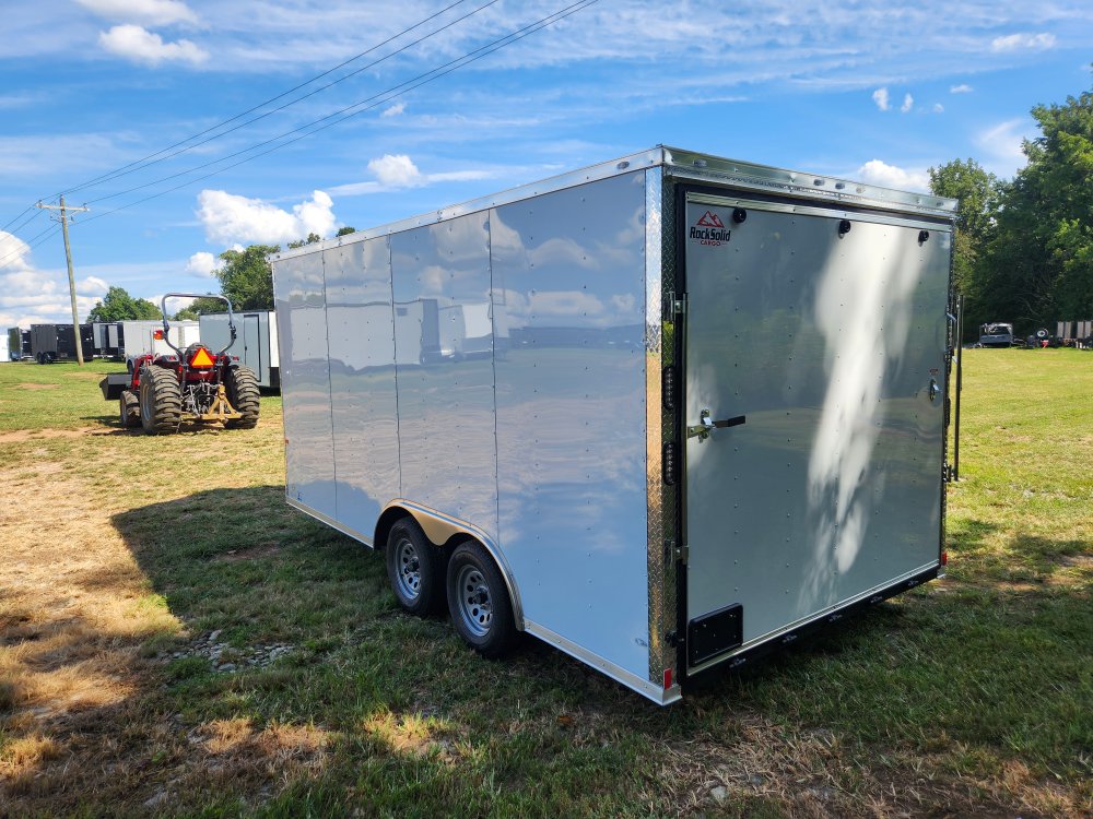 2026 Rock Solid 8.5x16 7k Enclosed w/ Polycore Metal Upgrade and 7' Interior