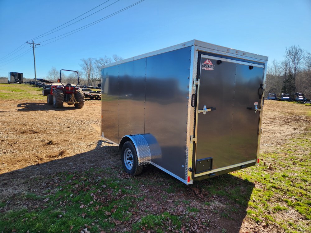 2026 Rock Solid Cargo 6X12 Single Axle Enclosed w/ Polycore Metal And Semi-Screwless Upgrade