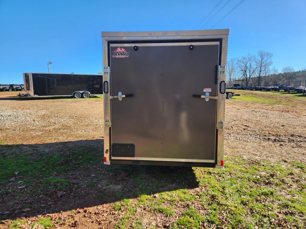 2026 Rock Solid Cargo 6X12 Single Axle Enclosed w/ Polycore Metal And Semi-Screwless Upgrade
