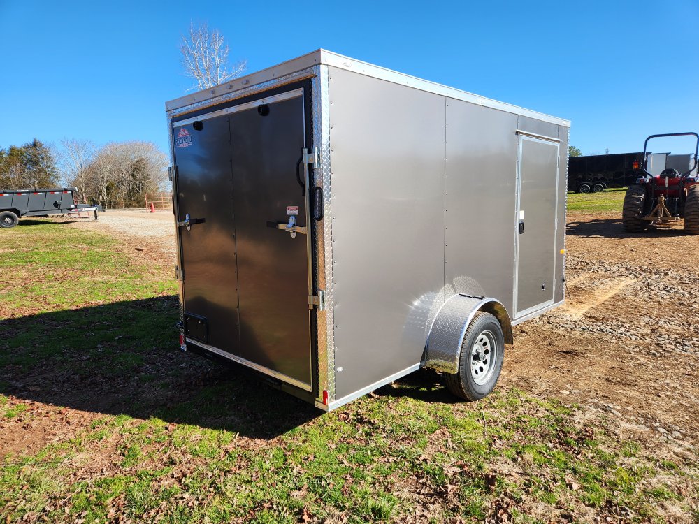 2026 Rock Solid Cargo 6X12 Single Axle Enclosed w/ Polycore Metal And Semi-Screwless Upgrade