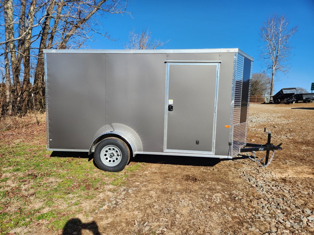 2026 Rock Solid Cargo 6X12 Single Axle Enclosed w/ Polycore Metal And Semi-Screwless Upgrade