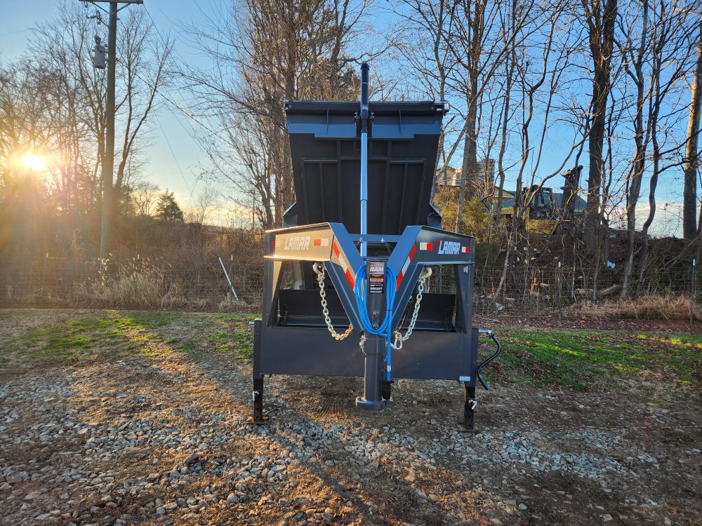 2026 Lamar 7x14 14k Gooseneck Telescopic Dump w/ 24" Sides