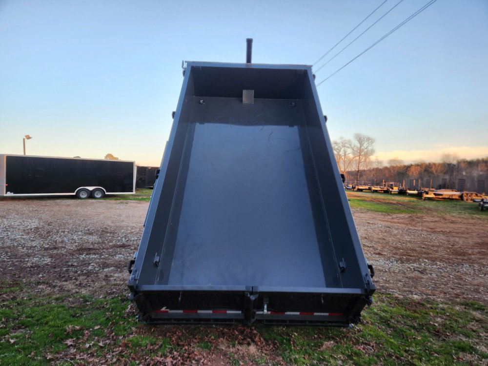 2026 Lamar 7x14 16k Gooseneck Telescopic Dump w/ Solar Charger, 2 Batteries and 24" Sides